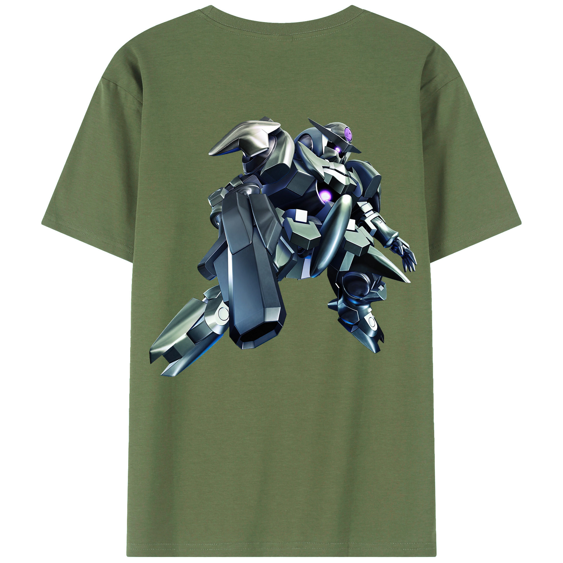 （画像用） 機動戦士ガンダム Mobile Suit Gundam 綿100％ メンズ半袖Tシャツ（バックプリント） 通気性